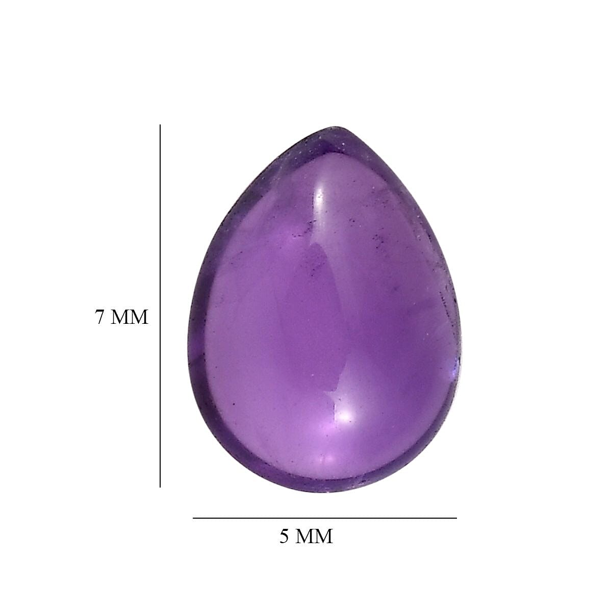 African Amethyst Pear Shape Gemstones 2.87 Ct