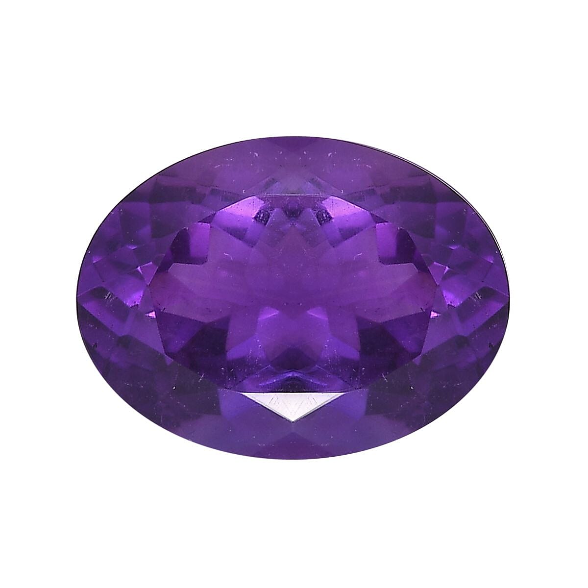 African Amethyst Oval Shape Gemstone 15.87 Ct