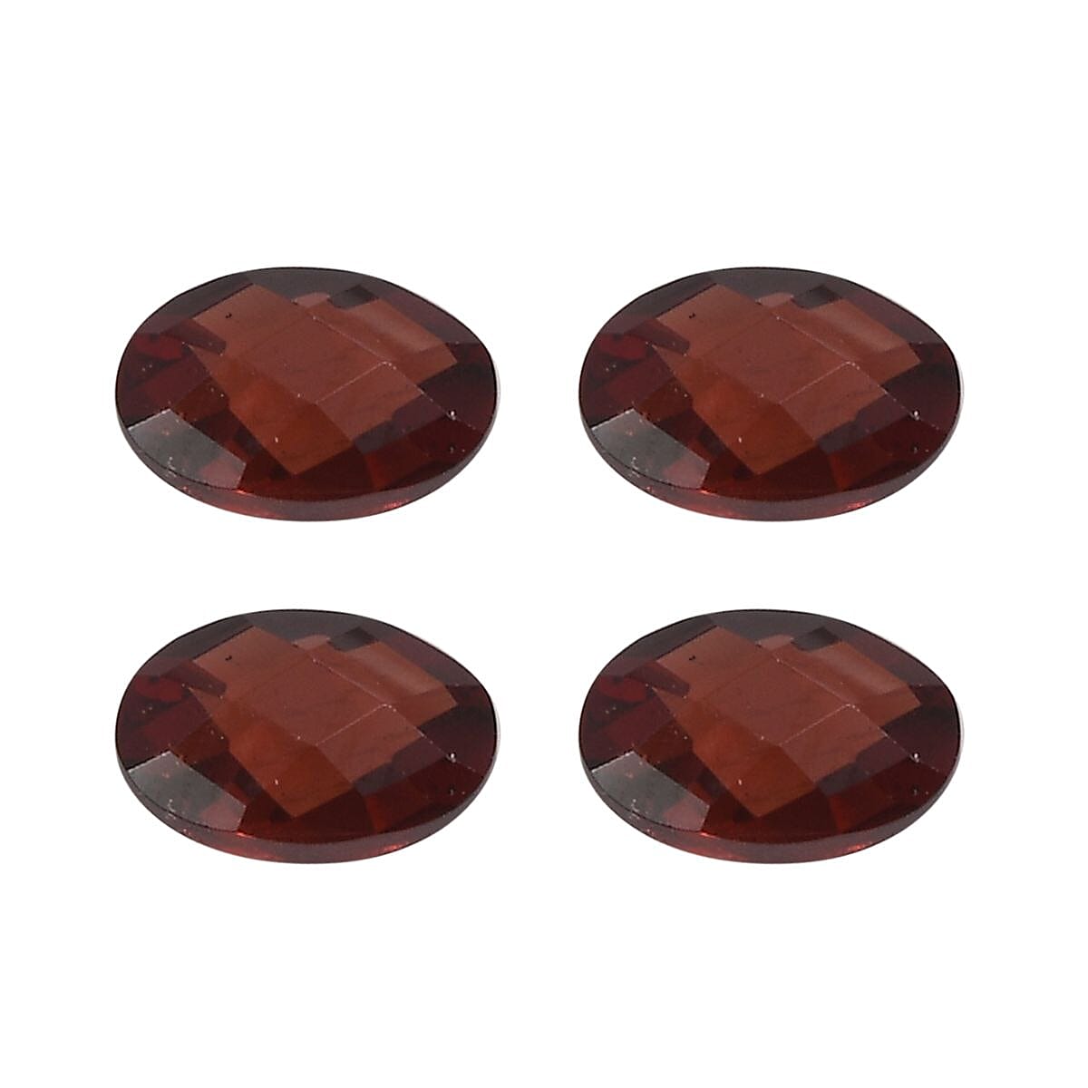 Red Garnet Oval Shape Gemstones 2.25 Ct