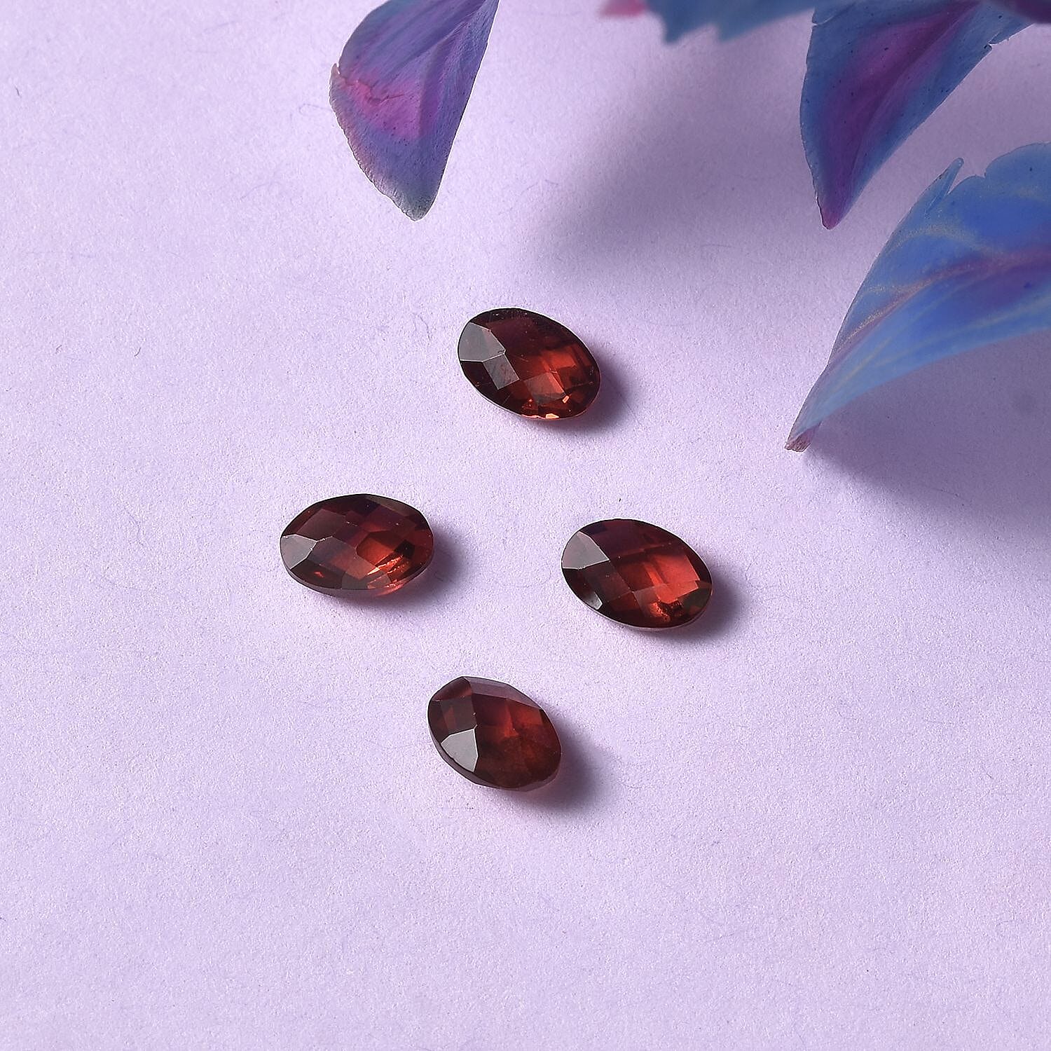 Red Garnet Oval Shape Gemstones 2.25 Ct