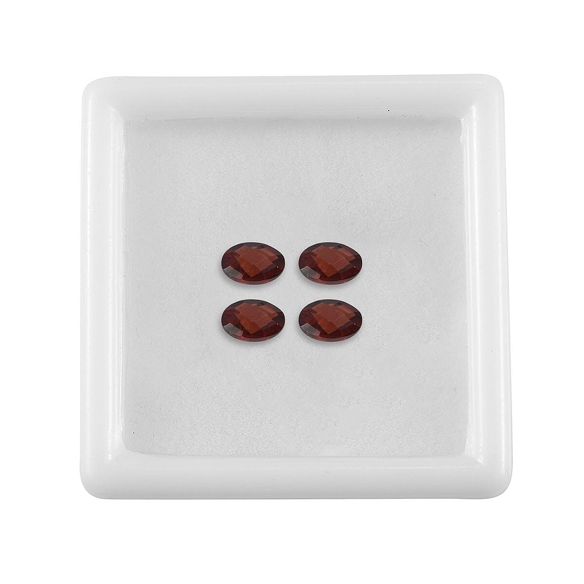 Red Garnet Oval Shape Gemstones 2.25 Ct