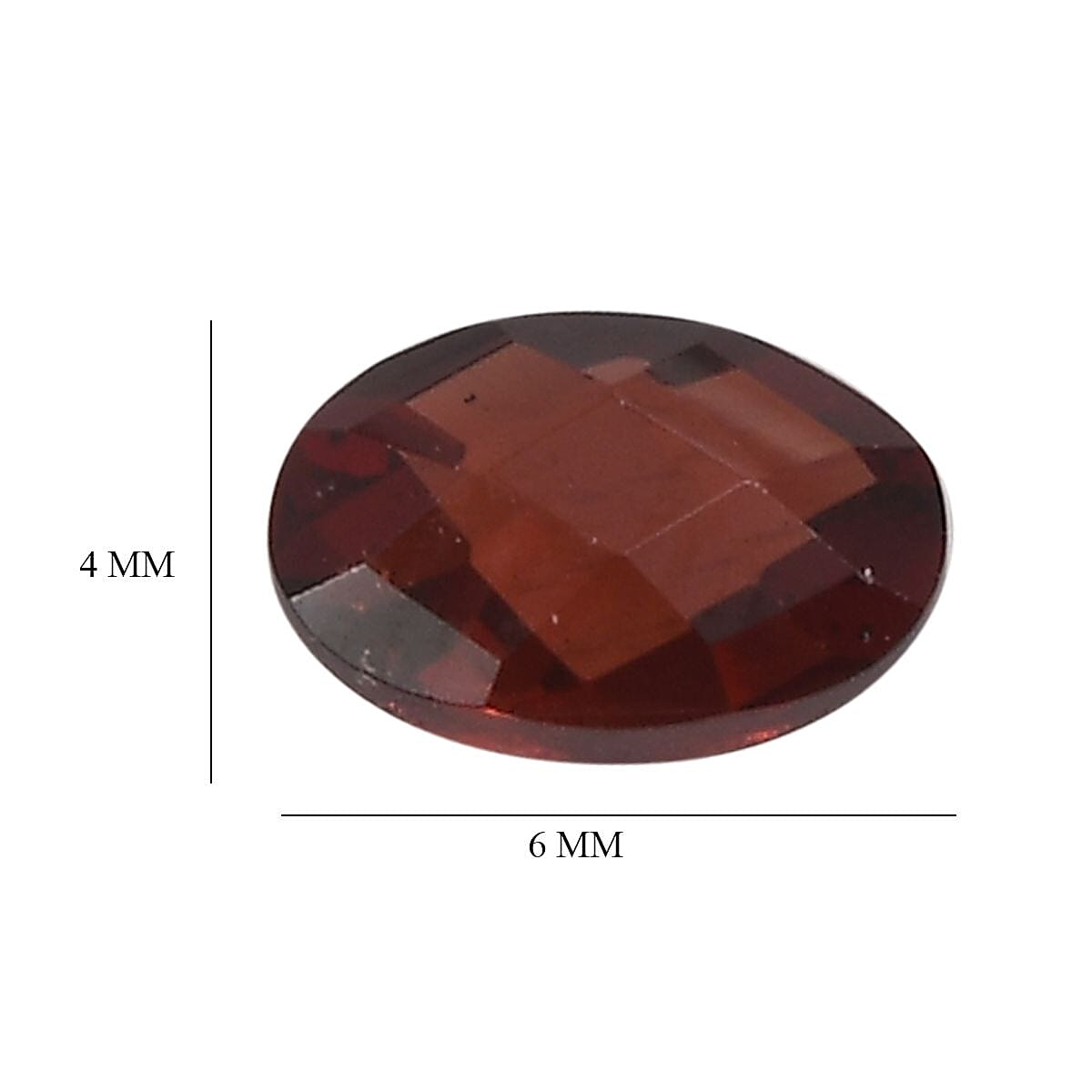 Red Garnet Oval Shape Gemstones 2.25 Ct