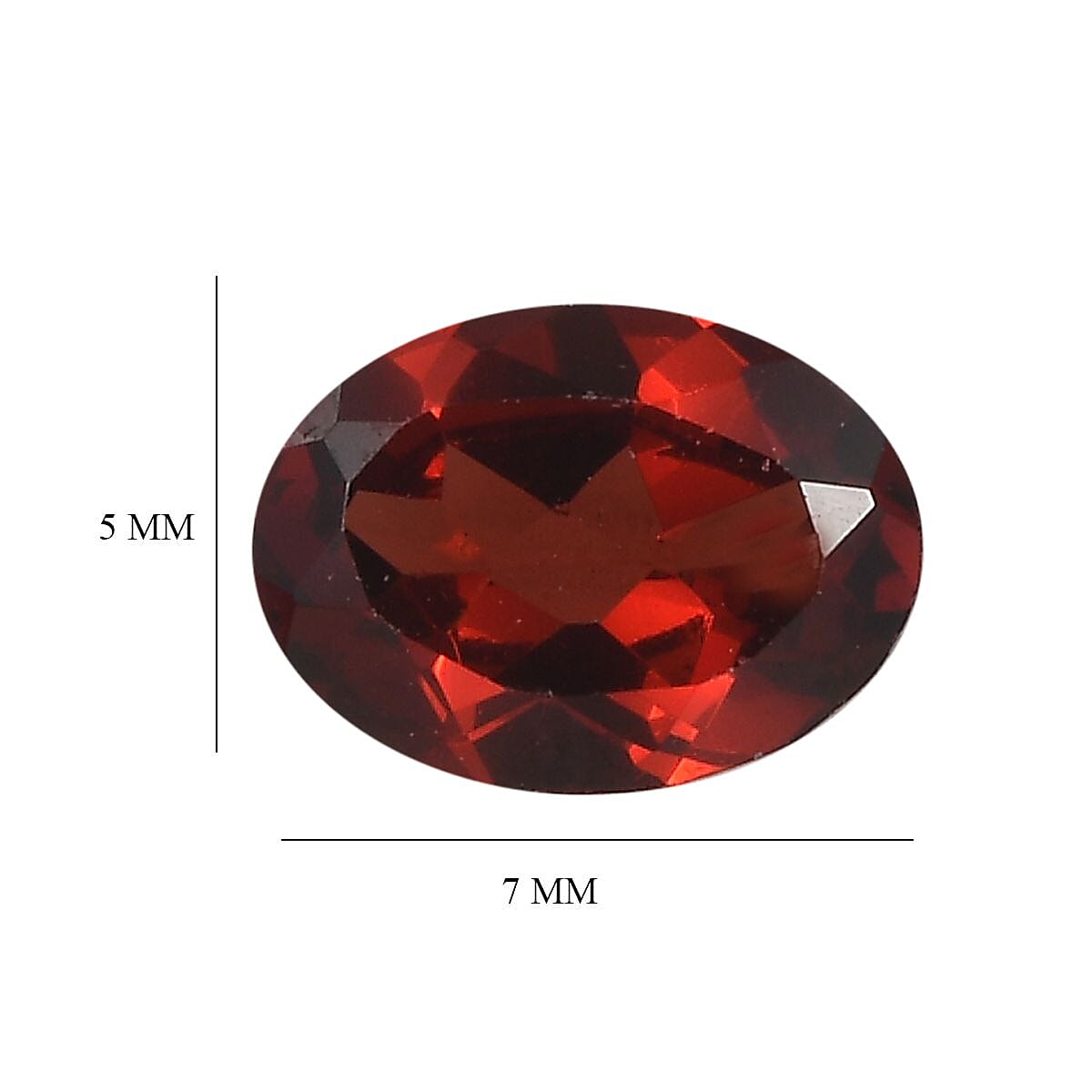 Red Garnet Oval Shape Gemstones 3.55 Ct