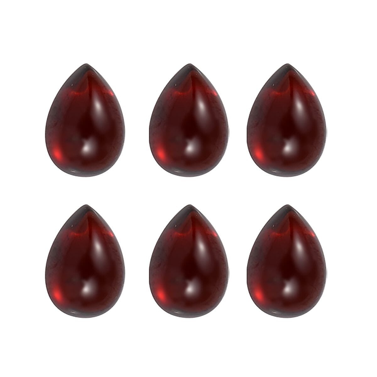 Red Garnet Pear Shape Gemstones 6.33 Ct