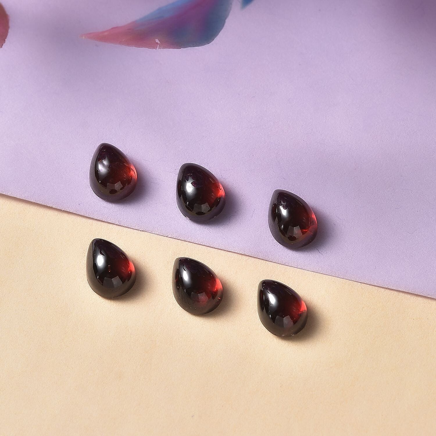 Red Garnet Pear Shape Gemstones 6.33 Ct