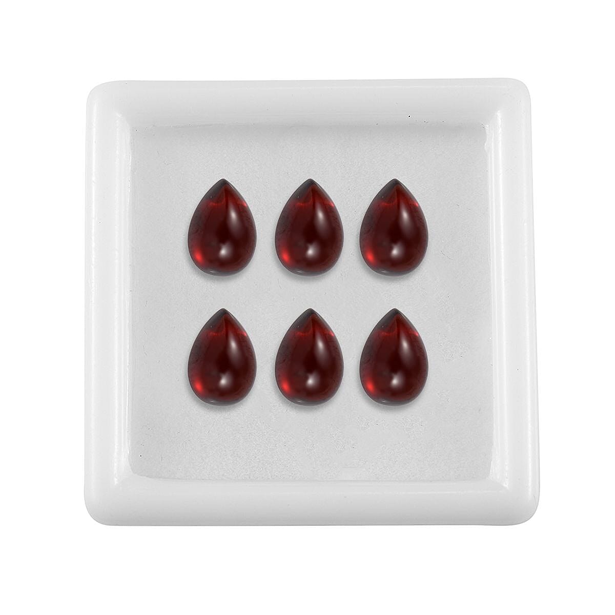 Red Garnet Pear Shape Gemstones 6.33 Ct