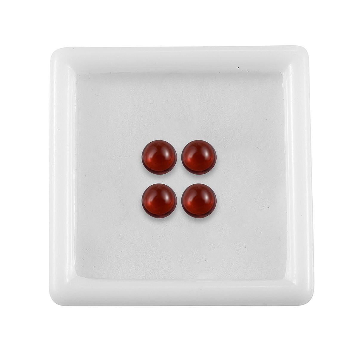 Red Garnet Round Shape Gemstones 2.02 Ct