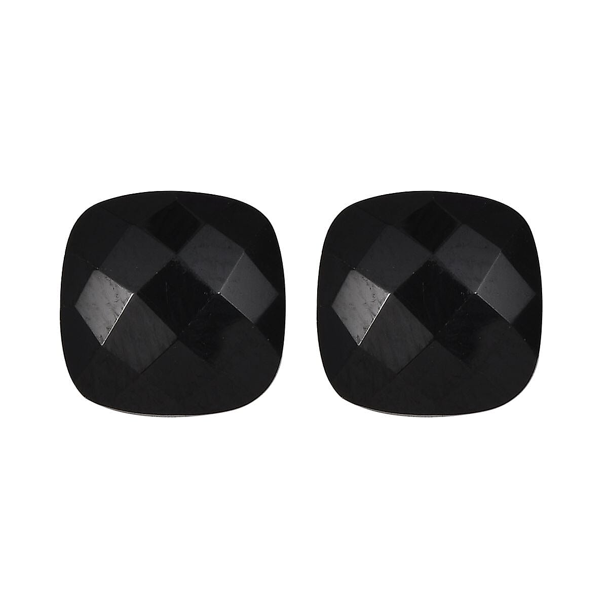 Black Spinel Cushion Shape Gemstones 9.67 Ct