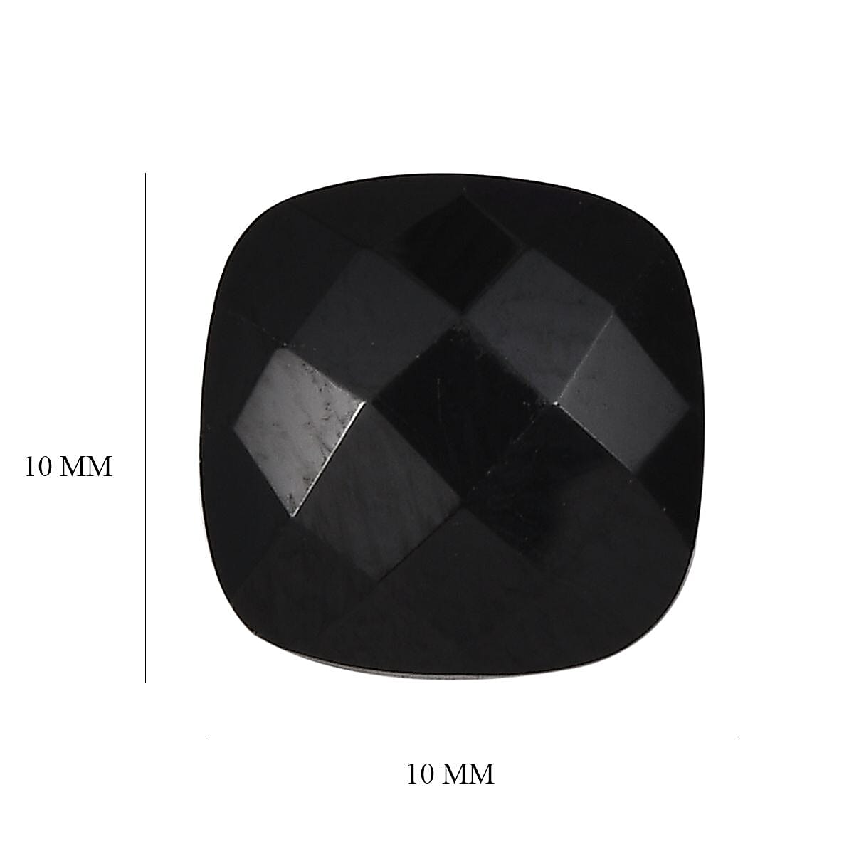 Black Spinel Cushion Shape Gemstones 9.67 Ct