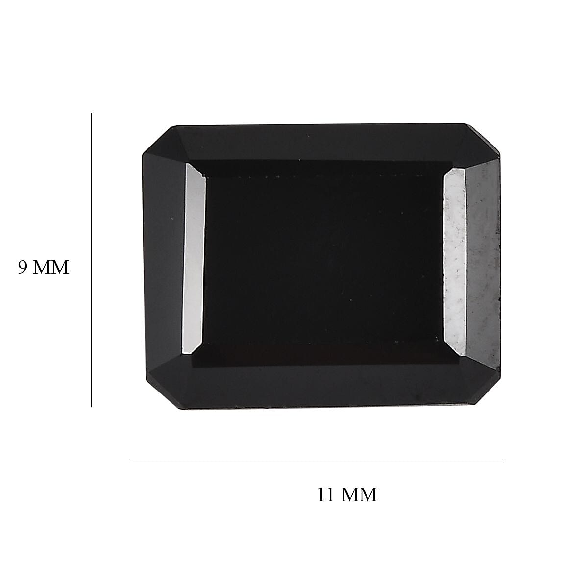 Black Spinel Octagon Shape Gemstones 9.39 Ct