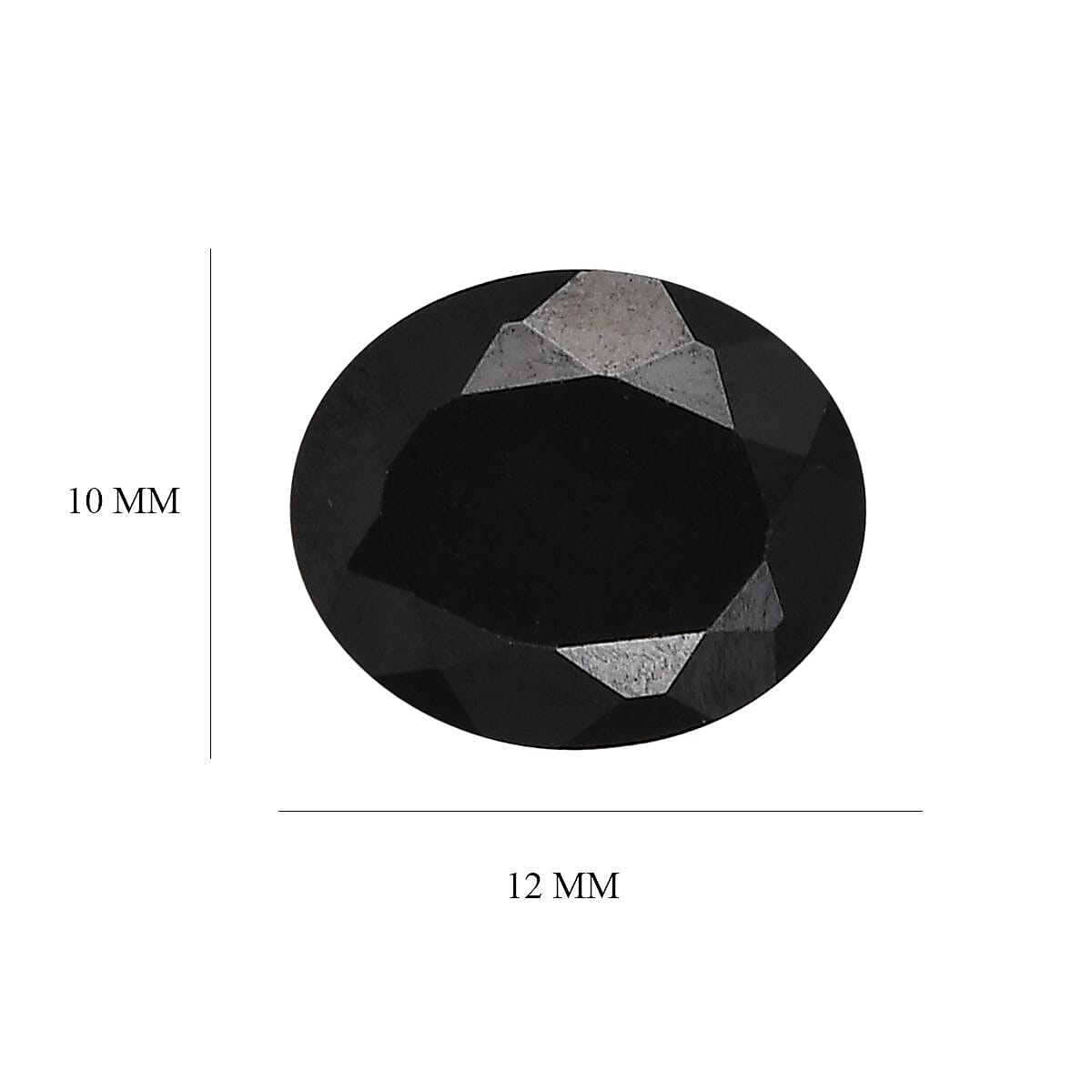 Black Spinel Oval Shape Gemstone 5.09 Ct