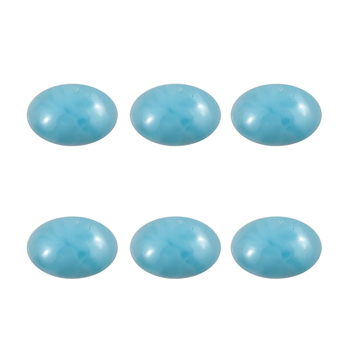 Larimar Oval Shape Gemstones 2.88 Ct