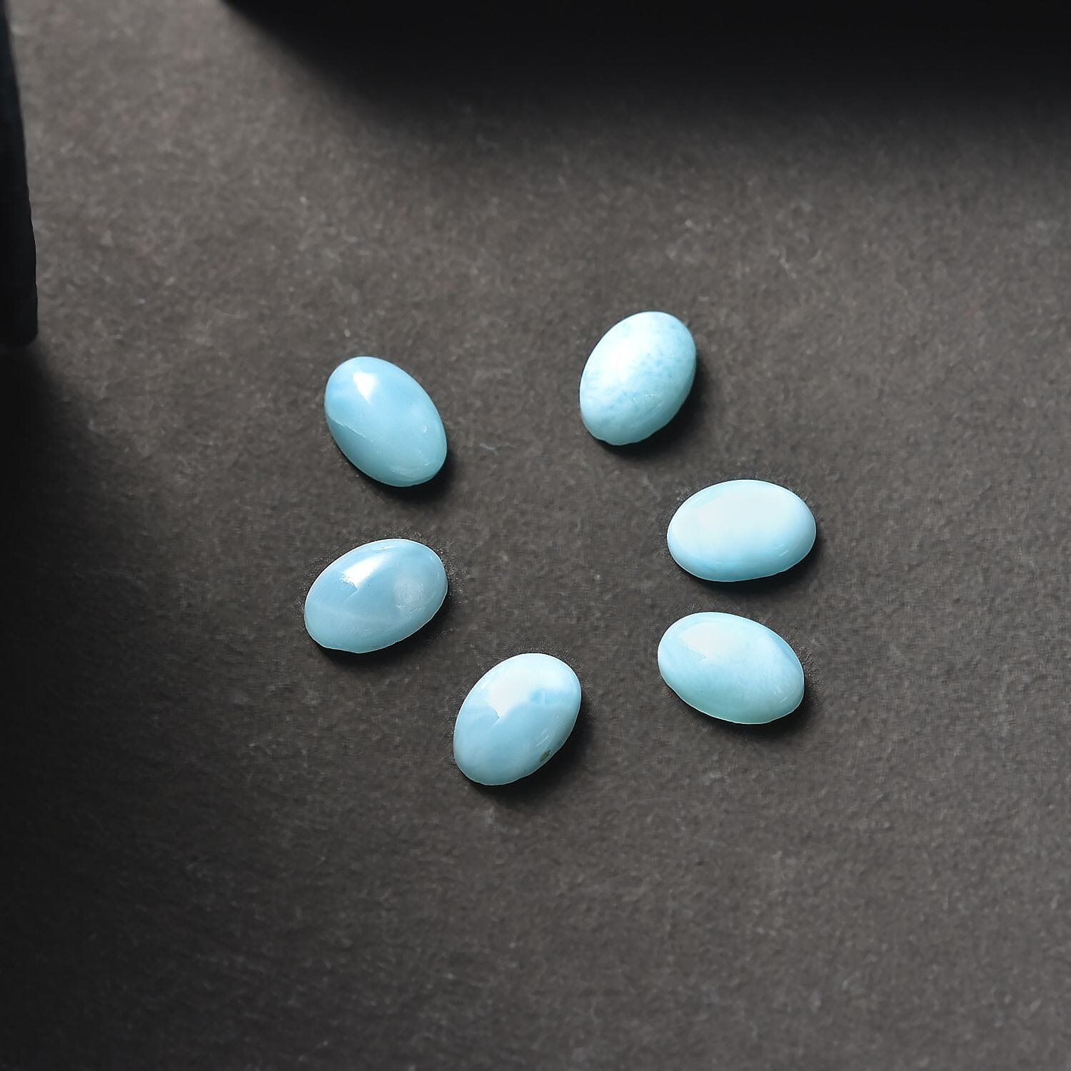 Larimar Oval Shape Gemstones 2.88 Ct