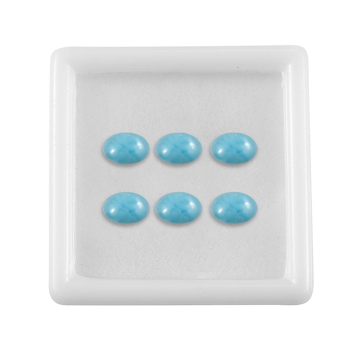 Larimar Oval Shape Gemstones 2.88 Ct