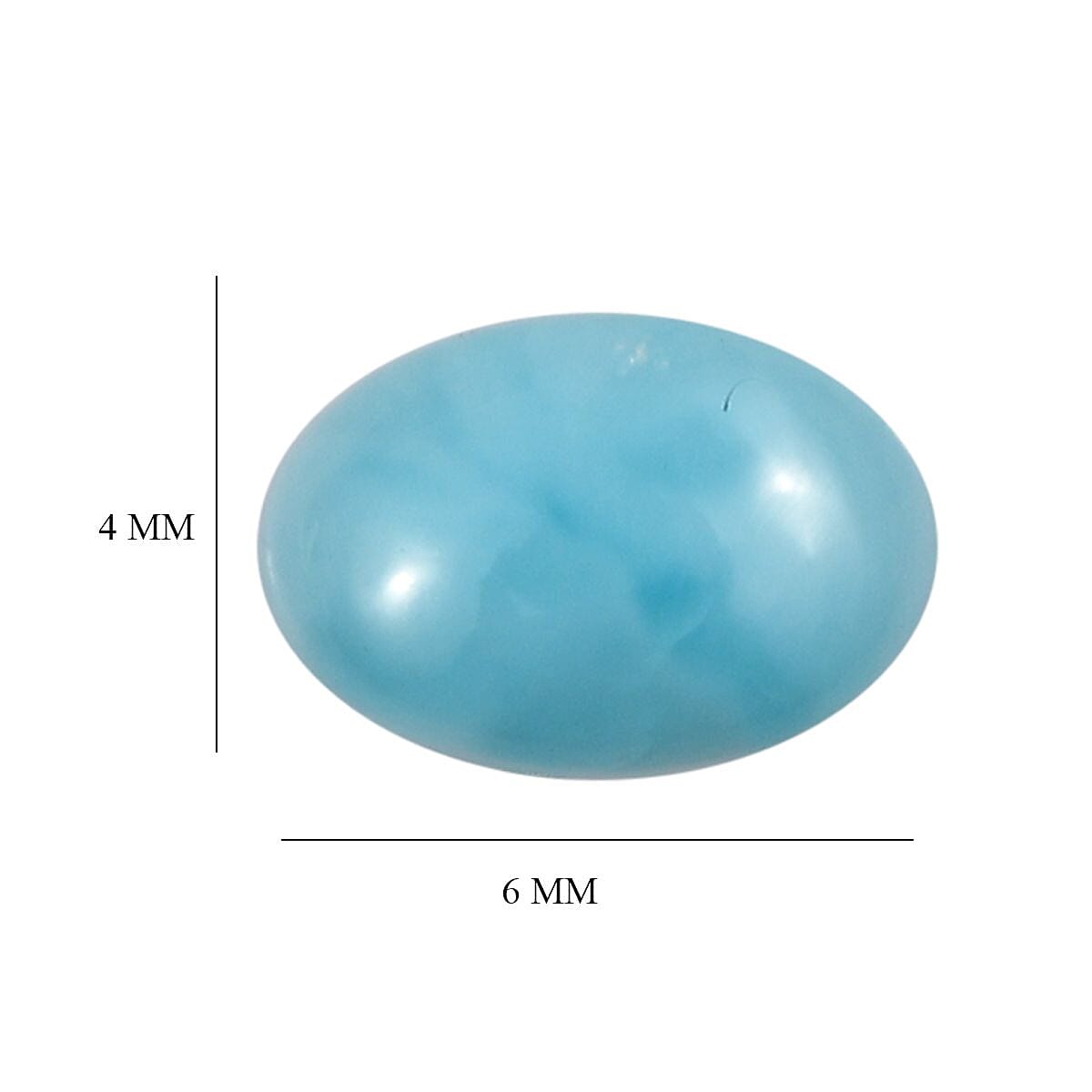 Larimar Oval Shape Gemstones 2.88 Ct