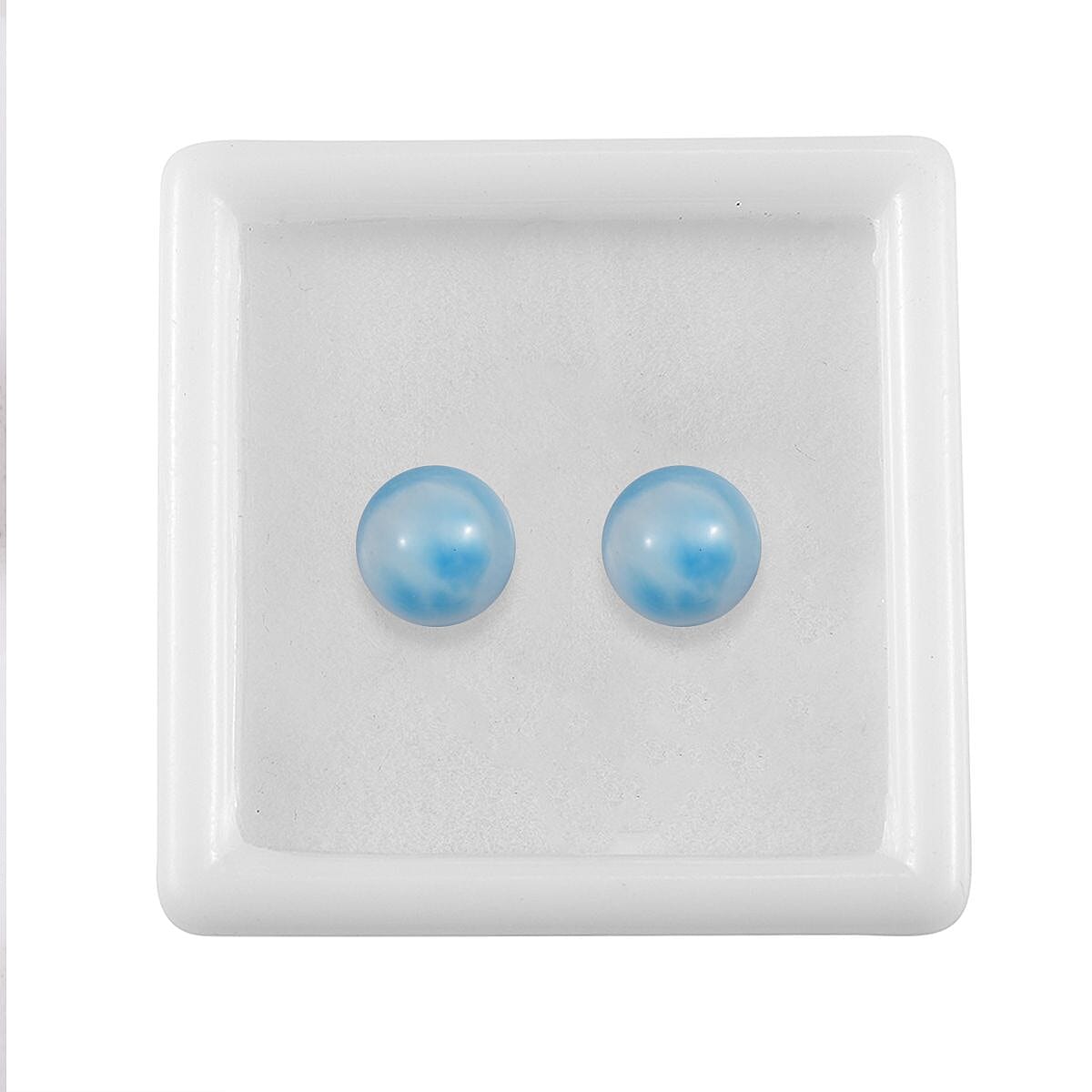 Larimar Round Shape Gemstones 4.32 Ct