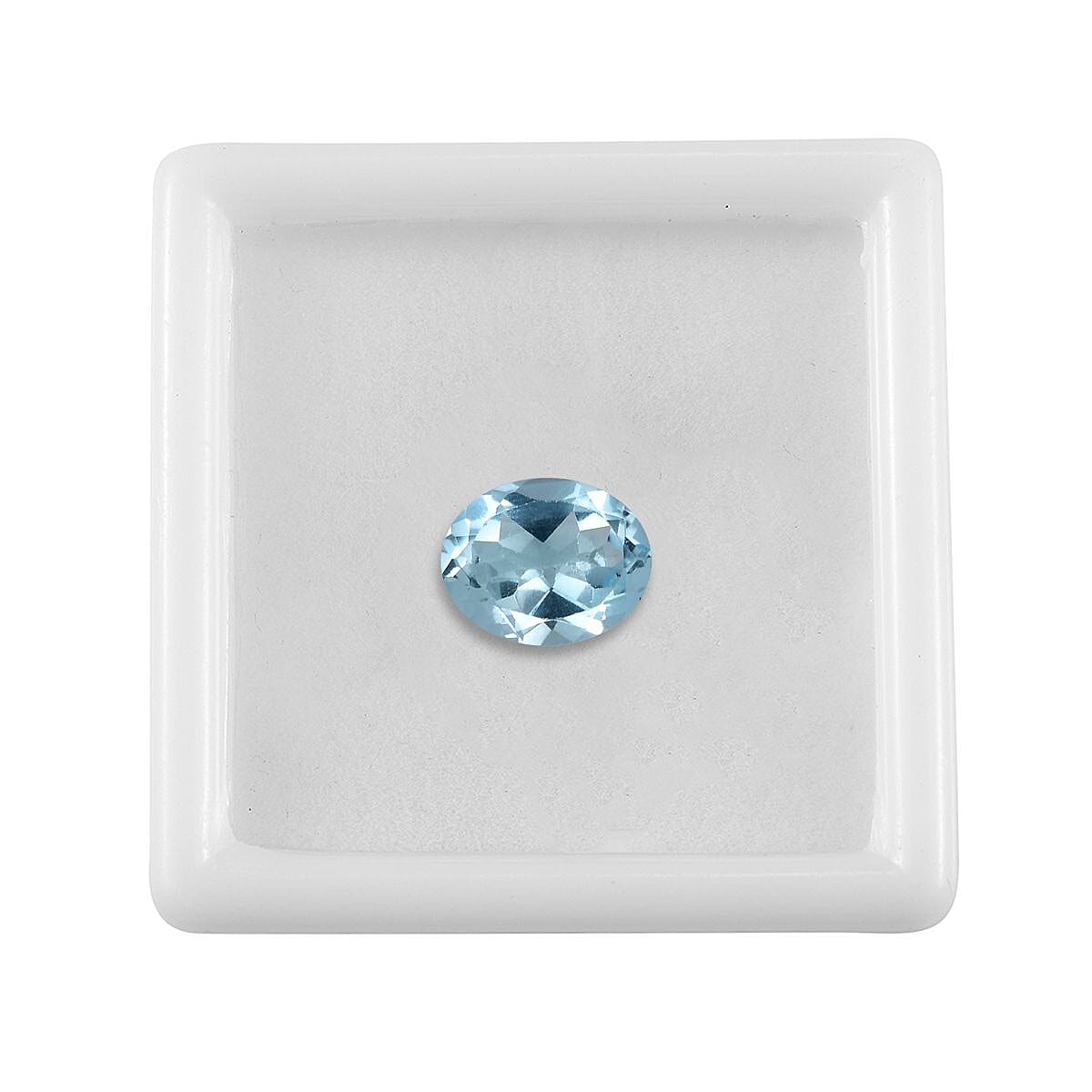 Skyblue Topaz Oval Shape Gemstone 2.82 Ct