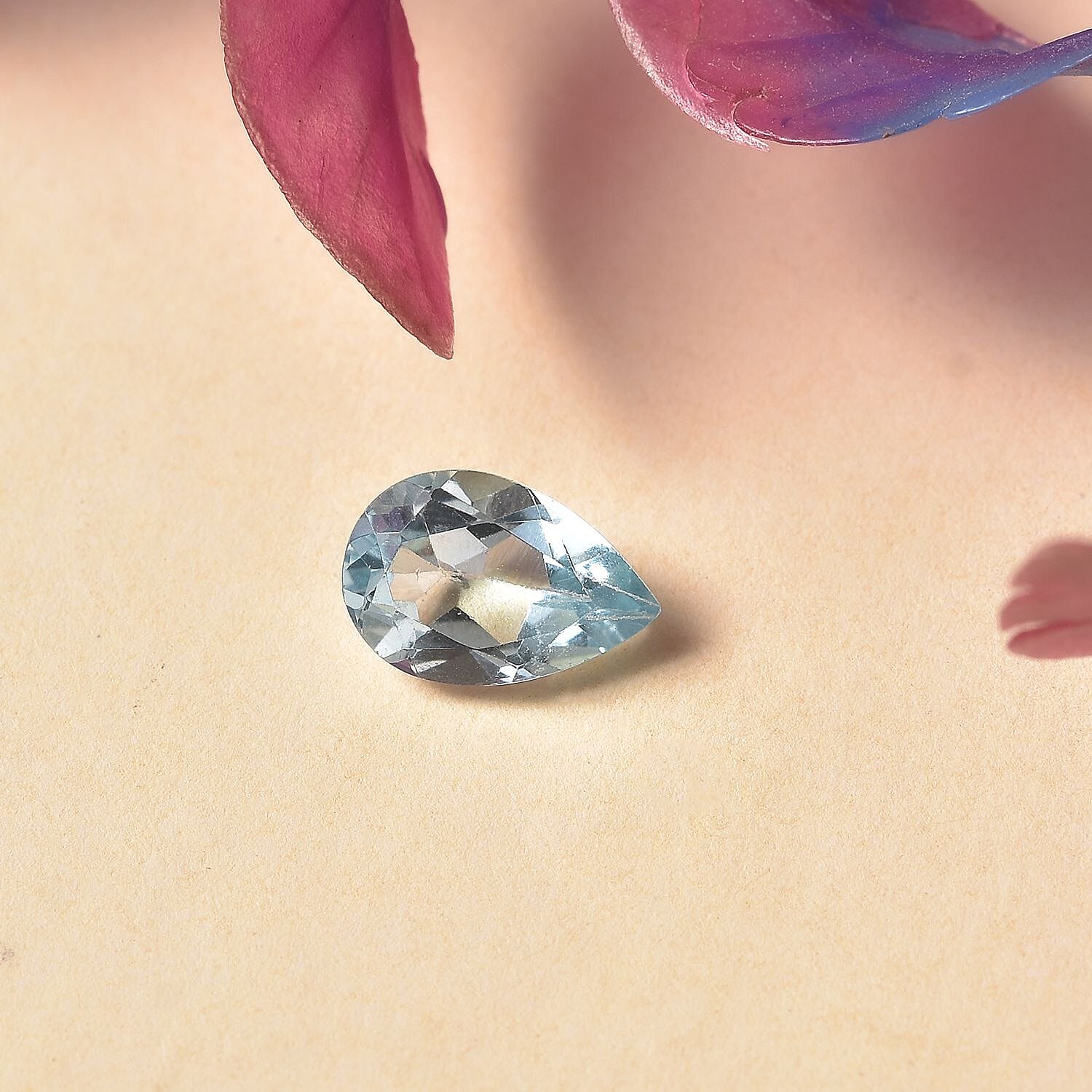 Skyblue Topaz Pear Shape Gemstone 1.28 Ct