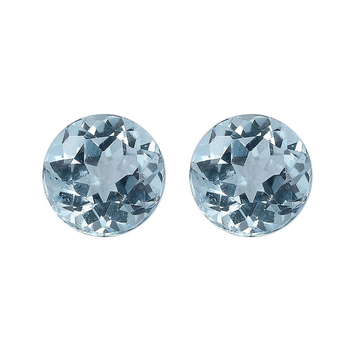 Skyblue Topaz Round Shape Gemstones 2.65 Ct