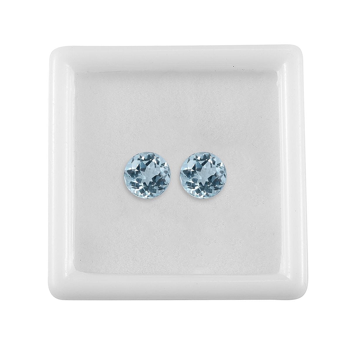 Skyblue Topaz Round Shape Gemstones 2.65 Ct