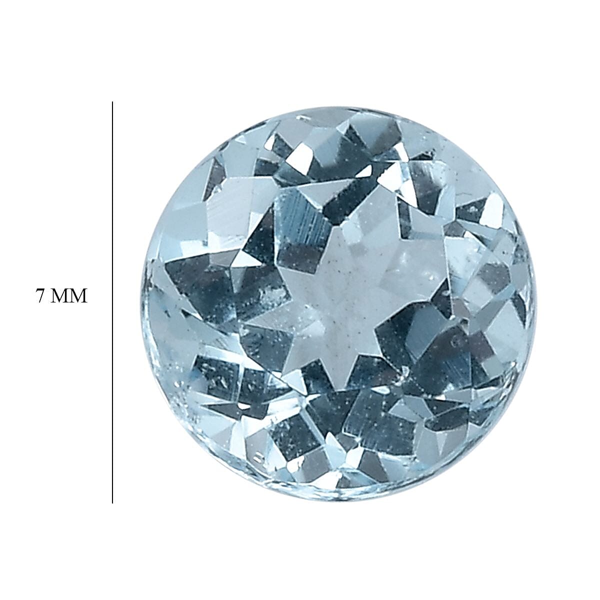 Skyblue Topaz Round Shape Gemstones 2.65 Ct