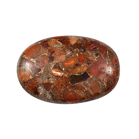 Fire Opal Matrix Oval Shape Gemstone 23.22 Ct