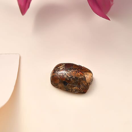 Fire Opal Matrix Cushion Shape Gemstone 5.01 Ct