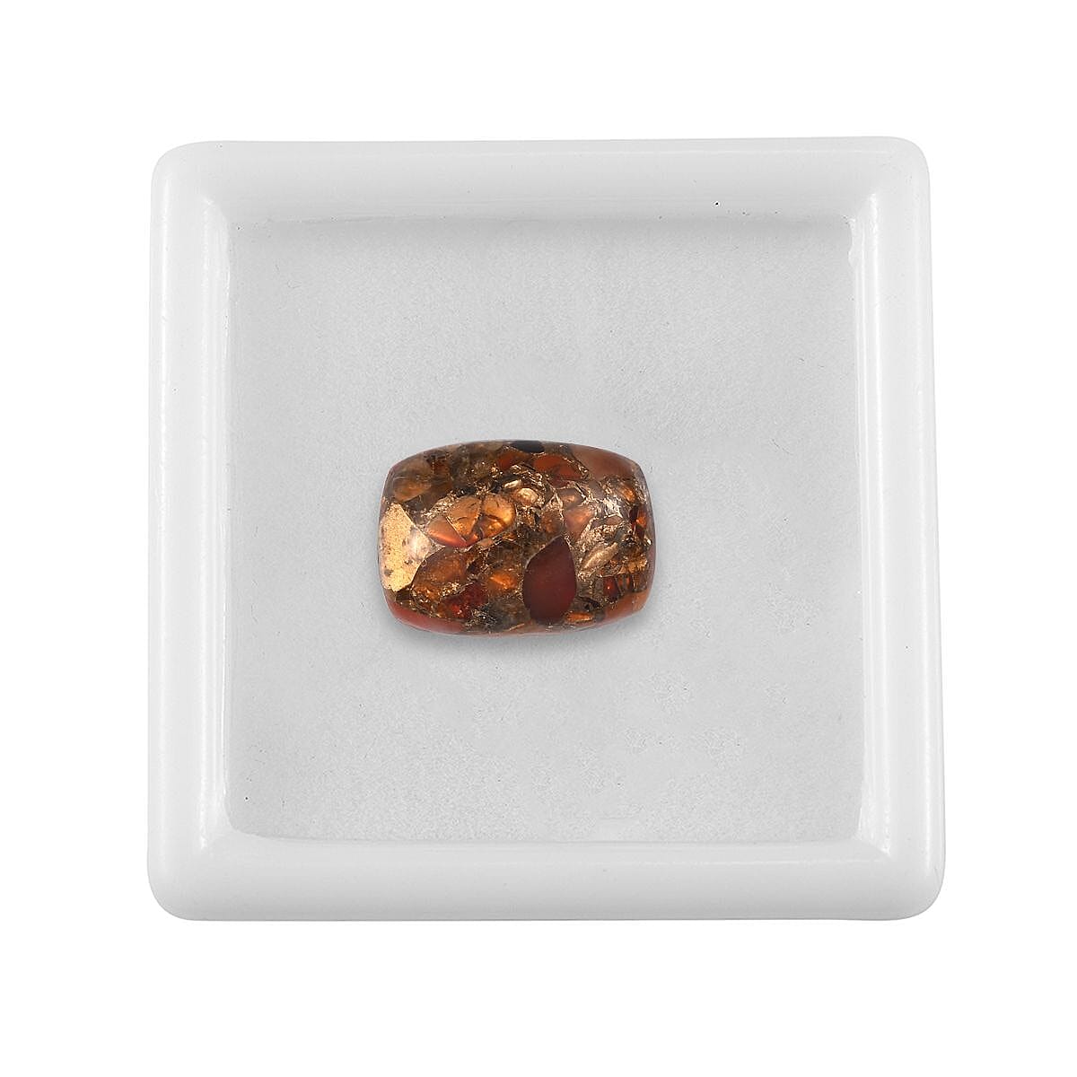 Fire Opal Matrix Cushion Shape Gemstone 5.01 Ct