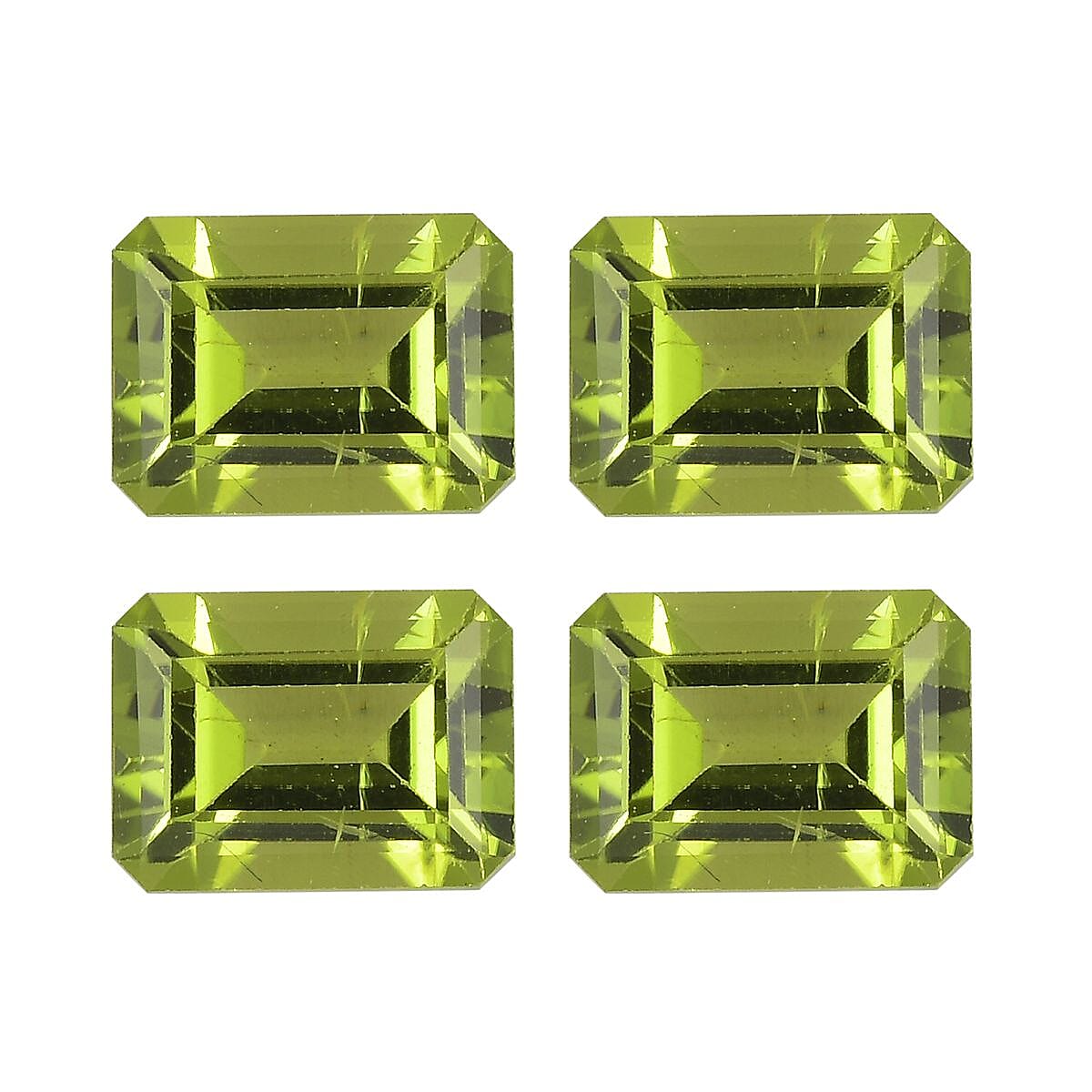 Peridot Octagon Shape Gemstones 5.70 Ct