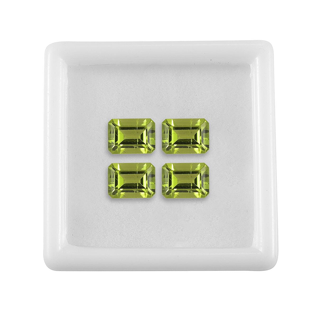 Peridot Octagon Shape Gemstones 5.70 Ct