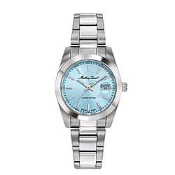 Mathey Tissot Limited Edition Sunray Quartz Movt. Blue Dial 5ATM WR Ladies Watch with Silver Colour Stainless Steel Strap