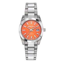 Mathey Tissot Limited Edition Sunray Quartz Movt. Blue Dial 5ATM WR Ladies Watch with Silver Colour Stainless Steel Strap