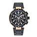Mathey Tissot Neptune Chrono 5 ATM WR Blue Dial Mens Watch with Two Tone Rose Gold - Silver Colour Stainless Steel Strap