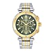 Mathey Tissot Neptune Chrono 5 ATM WR Blue Dial Mens Watch with Two Tone Rose Gold - Silver Colour Stainless Steel Strap