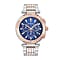 Mathey Tissot Neptune Chrono 5 ATM WR Black Dial Mens Watch with Two Tone Rose Gold - Silver Colour Stainless Steel Strap