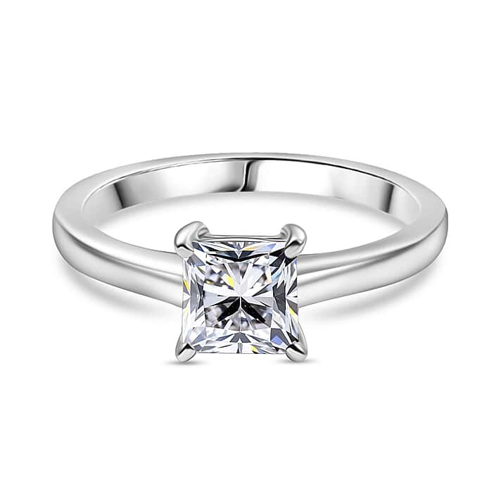 LUXURIANT 950 Platinum SGL Certified Lab Grown Diamond Solitaire Ring 1 Ct.