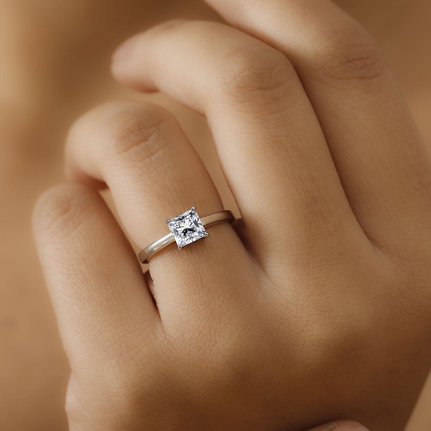 First Time Ever - Luxuriant Diamond - 950 Platinum SGL Certified Lab Grown Diamond (VS-G-H) Solitaire Ring 1.00 Ct.