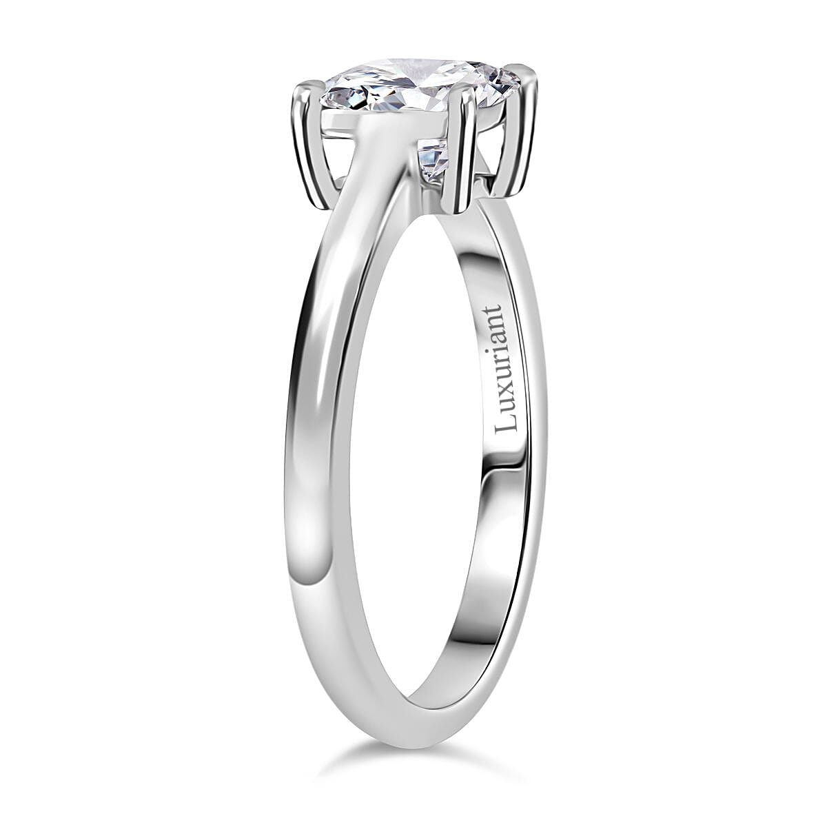 First Time Ever - Luxuriant Diamond - 950 Platinum SGL Certified Lab Grown Diamond (VS-G-H) Solitaire Ring 1.00 Ct.