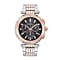 Mathey Tissot Neptune Chrono 5 ATM WR Black Dial Mens Watch with Two Tone Rose Gold - Silver Colour Stainless Steel Strap