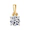 Luxuriant Diamond Lab Grown Diamond  Pendant in 9K White Gold