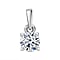 Luxuriant Diamond Lab Grown Diamond  Pendant in 9K White Gold