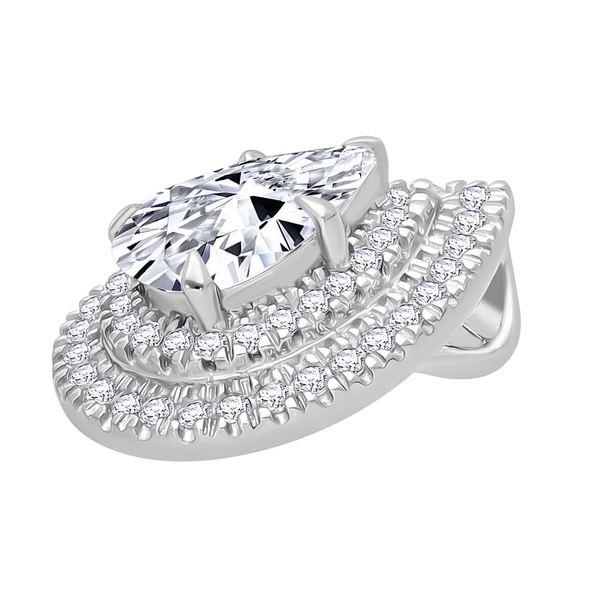 Luxuriant Diamond - 950 Platinum SGL Certified VS-GH Lab Grown Diamond Pendant 1.25 Ct.