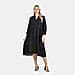 LA MAREY Womens Boho Button-Front V-Neck  Dress (One Size) - Black