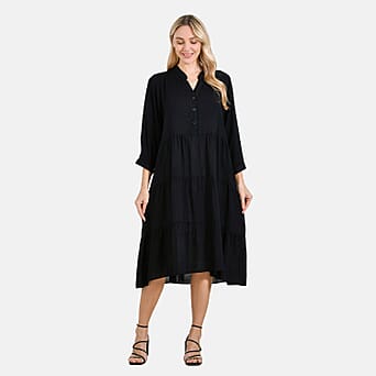 https://tjcuk.sirv.com/Products/80/2/8026884/LA-MAREY-Womens-Boho-Button-Front-V-Neck-Rayon-Dress-One-Size-Black_8026884_3.jpg?w=342&h=342