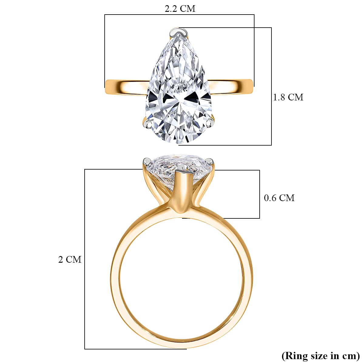 Luxuriant Diamond - 18K Yellow Gold IGI Certified (VS1/G) Lab Grown Diamond Ring 5.00 Ct. Luxuriant Diamond - 18K Yellow Gold IGI Certified (VS1/G) Lab Grown Diamond Ring 5.00 Ct.