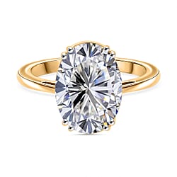 Luxuriant 5 Ct. Lab Grown Diamond Solitaire Ring in 18K Yellow Gold, IGI Certified (VS1/G)