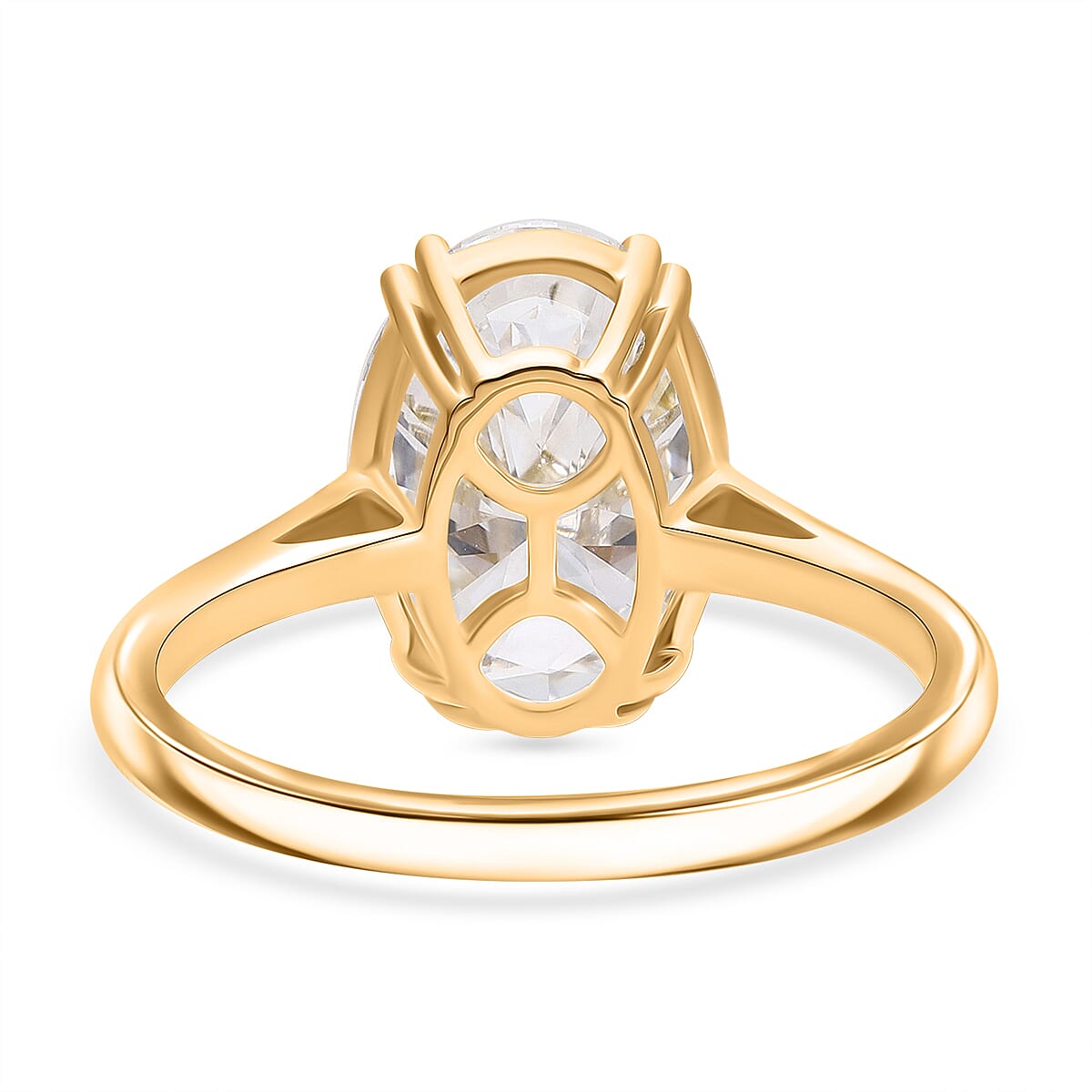 Luxuriant 5 Ct. Lab Grown Diamond Solitaire Ring in 18K Yellow Gold, IGI Certified (VS1/G)