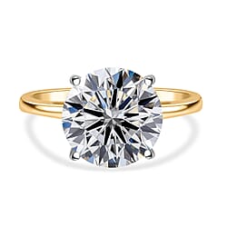 Luxuriant 5 Ct. Lab Grown Diamond Solitaire Ring in 18K Yellow Gold, IGI Certified (VS1/G)