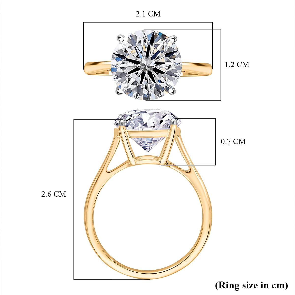 Luxuriant Diamond - 18K Yellow Gold IGI Certified (VS1/G) Lab Grown Diamond Ring 5.00 Ct. Luxuriant Diamond - 18K Yellow Gold IGI Certified (VS1/G) Lab Grown Diamond Ring 5.00 Ct.