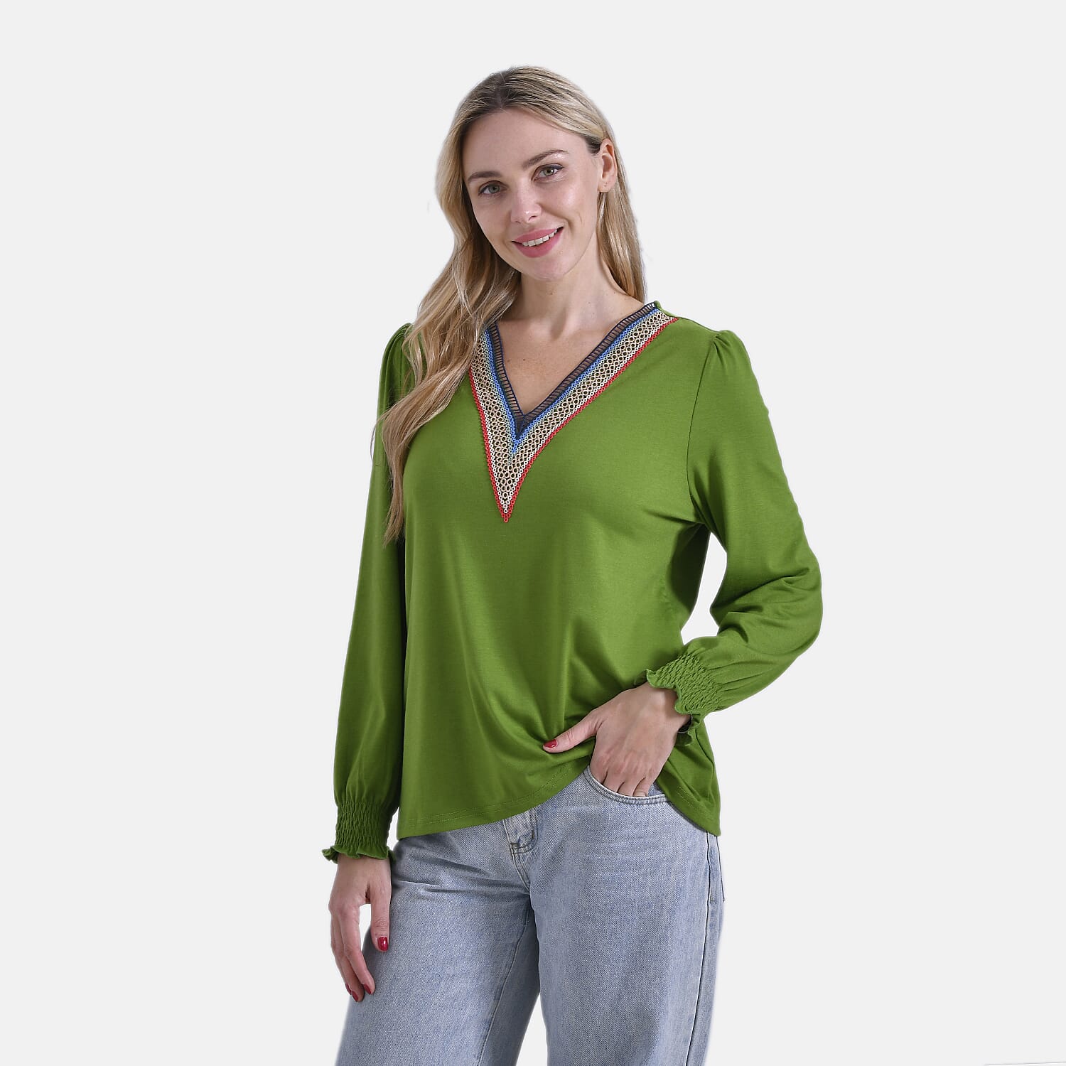 La Marey Patterned Blouse